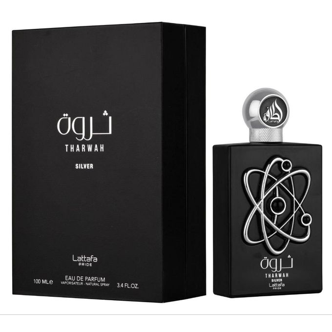 Tharwa Silver Perfume for Men Eau de Parfum 100ml by Lattafa