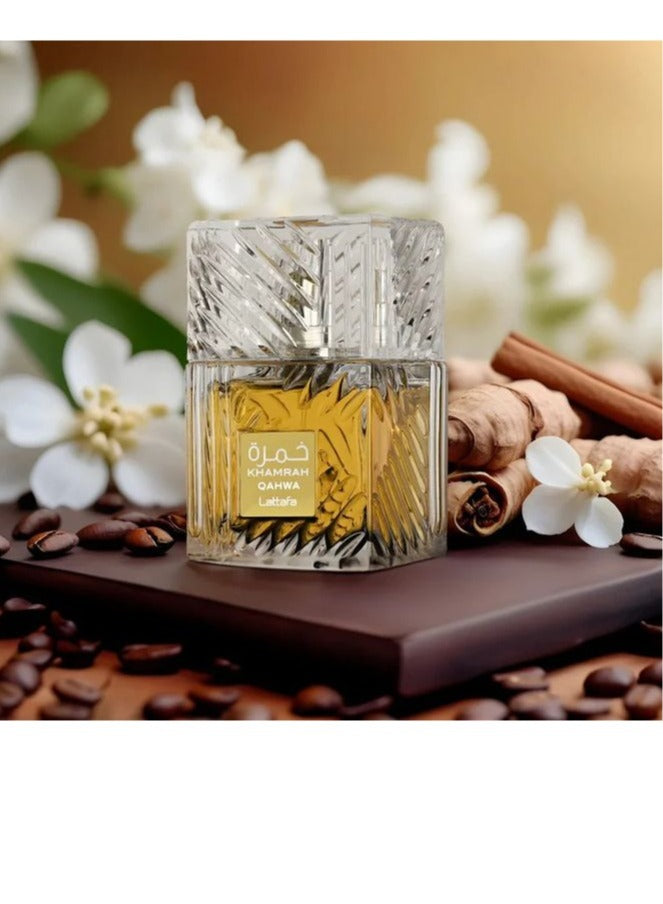 Lattafa Natural Coffee Khamrat Eau de Parfum for Unisex, 100ml