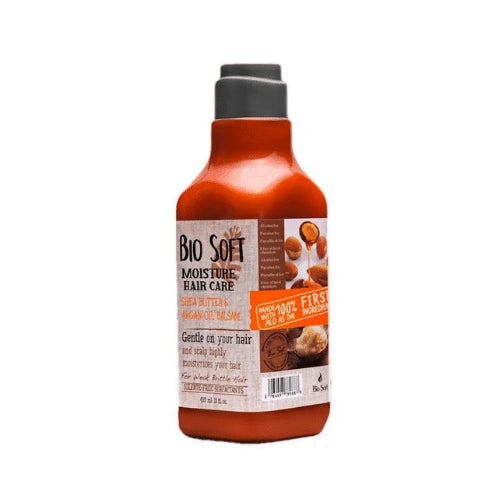Bio Soft Shampoo and Conditioner with Avocado, Shea Butter, Argan Oil, Hyaluronic Acid, and Anti-Dandruff - 410 ml