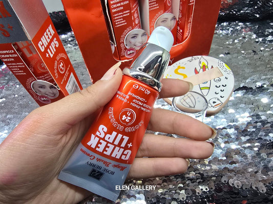 Cheek + Lips Magic Cream – 40ml-تنت روز بيري الأصلي – مورد خدود وشفايف طبيعي مقاوم للماء بثبات 24 ساعة