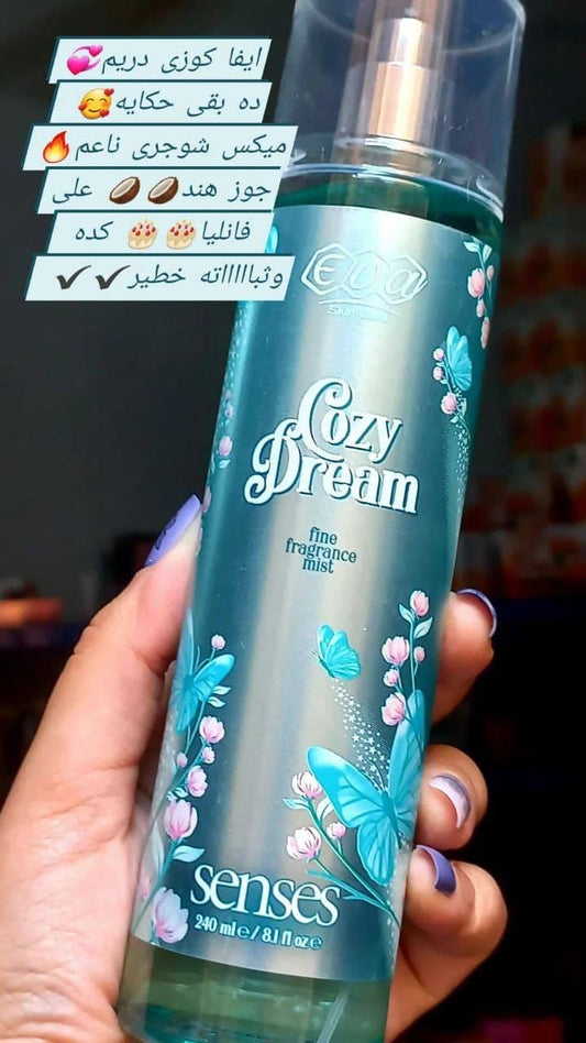 بادي سبلاش سينسيز كوزي دريم من ايفا فخامة دافئة وانتعاش ناعم يدوم – 240 مل