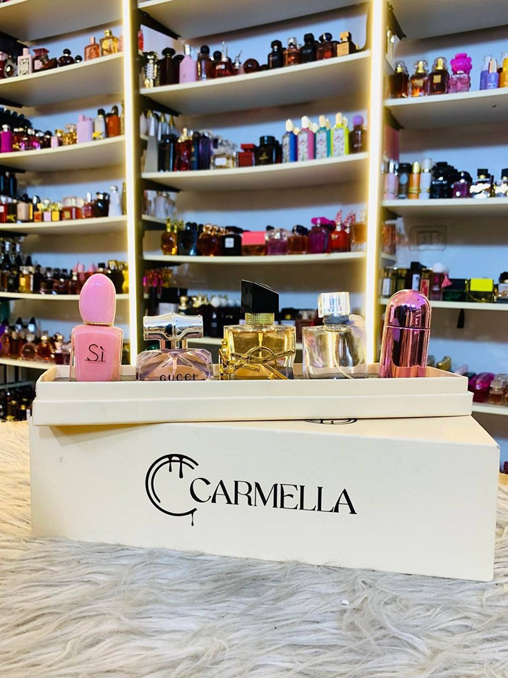 CARMELLA Women's Perfume Box - 5 International Perfumes in One Luxurious Box