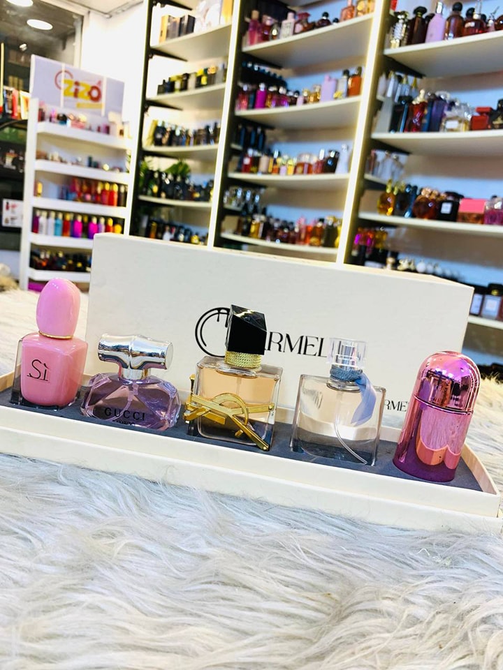 CARMELLA Women's Perfume Box - 5 International Perfumes in One Luxurious Box