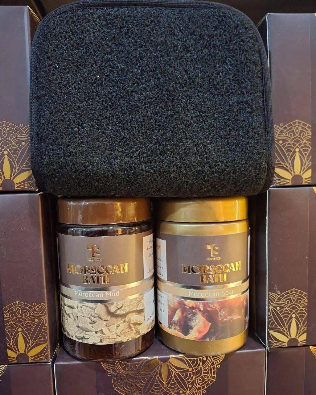 مجموعة الحمام المغربي الأصلي من تي اس كوزماتيكس - متعددة الالوان، لجميع انواع البشره نظافة ملكية وتفتيح فوري للبشرة