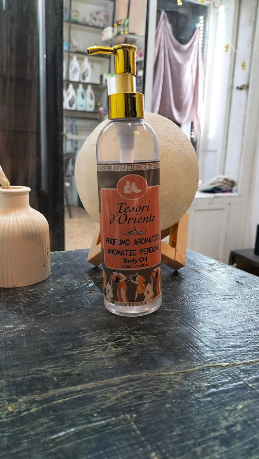 زيت المساج تيزوري – رفاهية وراحة تلامس حواسك بروح عطر فخم وأداء لا يقاوم 250مل