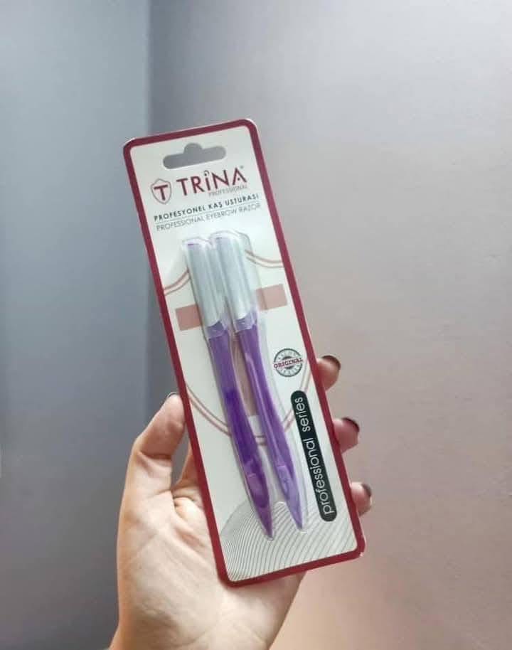 شفرات إزالة الشعر للوجه من ترينا للنساء دي ديرما بلانينج TRINA الأصلية – لبشرة ناعمة وصافية في دقائق - عبوة من قطعتين