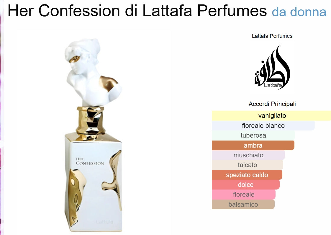 Her Confession is a floral-mysterious fragrance for women with the warmth of vanilla and spices | 100 ml EDP