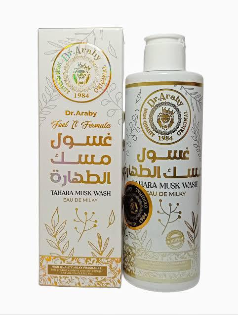 غسول مسك الطهارة من Dr. Araby – نظافة وانتعاش يدوم طوال اليوم 250 ملل