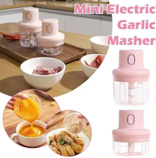 مفرمة ثوم كهربائية صغيرة 250 مل – خلاط طعام محمول بمنفذ USB وكفاءة عالية 220 واط!