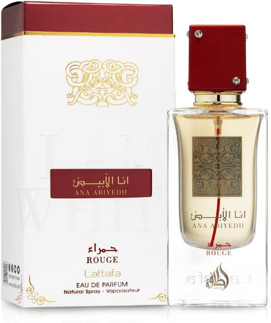 Ana Al Abyad Rouge Red Unisex Eau de Parfum 60ml by Lattafa