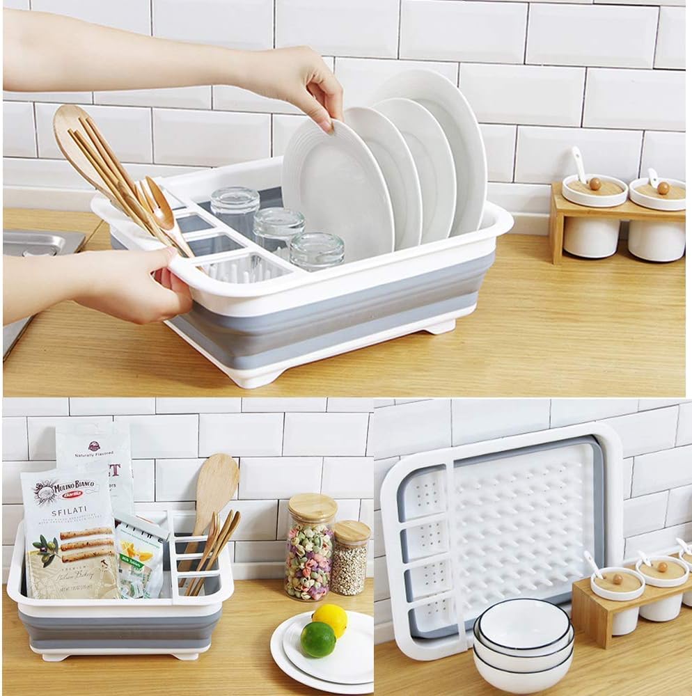 Practical and foldable silicone kitchen utensil holder - high quality to organize your kitchen smartly!