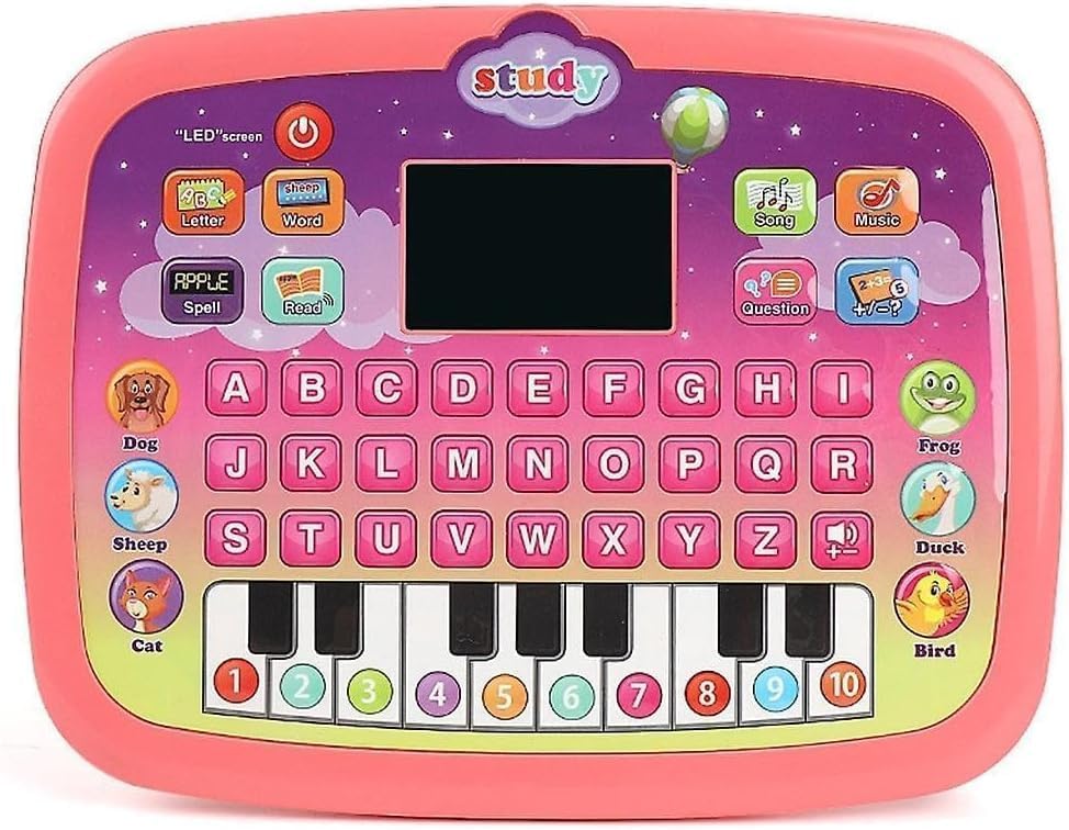 Talking Educational Lab for Kids with LED Screen for Learning Alphabet, Numbers, Words, Music, Math and Early Development; Interactive Electronic Toy for Boys.