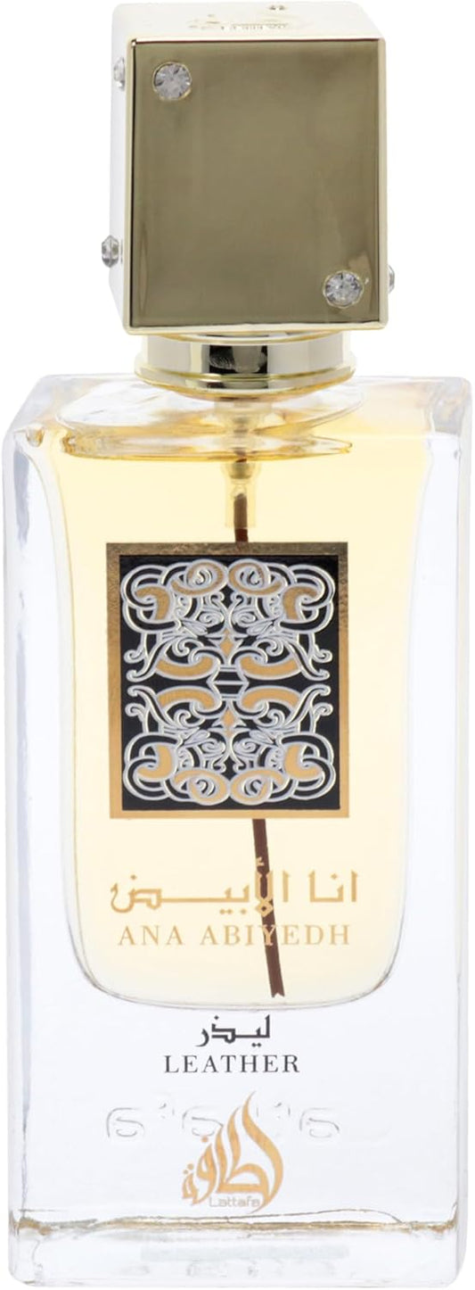 Ana Al Abyad Leather Unisex Eau de Parfum 60ml by Lattafa