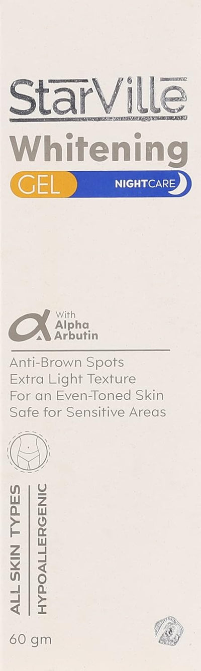 Starville lightening cream contains Alpha Arbutin, unifies and lightens skin tone, 60 grams