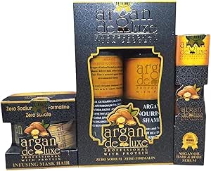 مجموعة ارجان ديلوكس للعناية بالشعر الفاخرة 4 قطع Argan Deluxe Hair Care Set