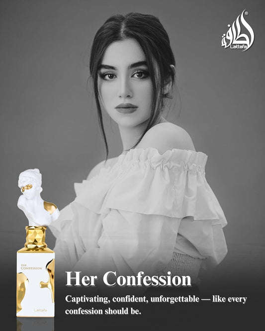 Her Confession عطر نسائي زهري-غامض بدفء الفانيليا والتوابل | 100 مل EDP