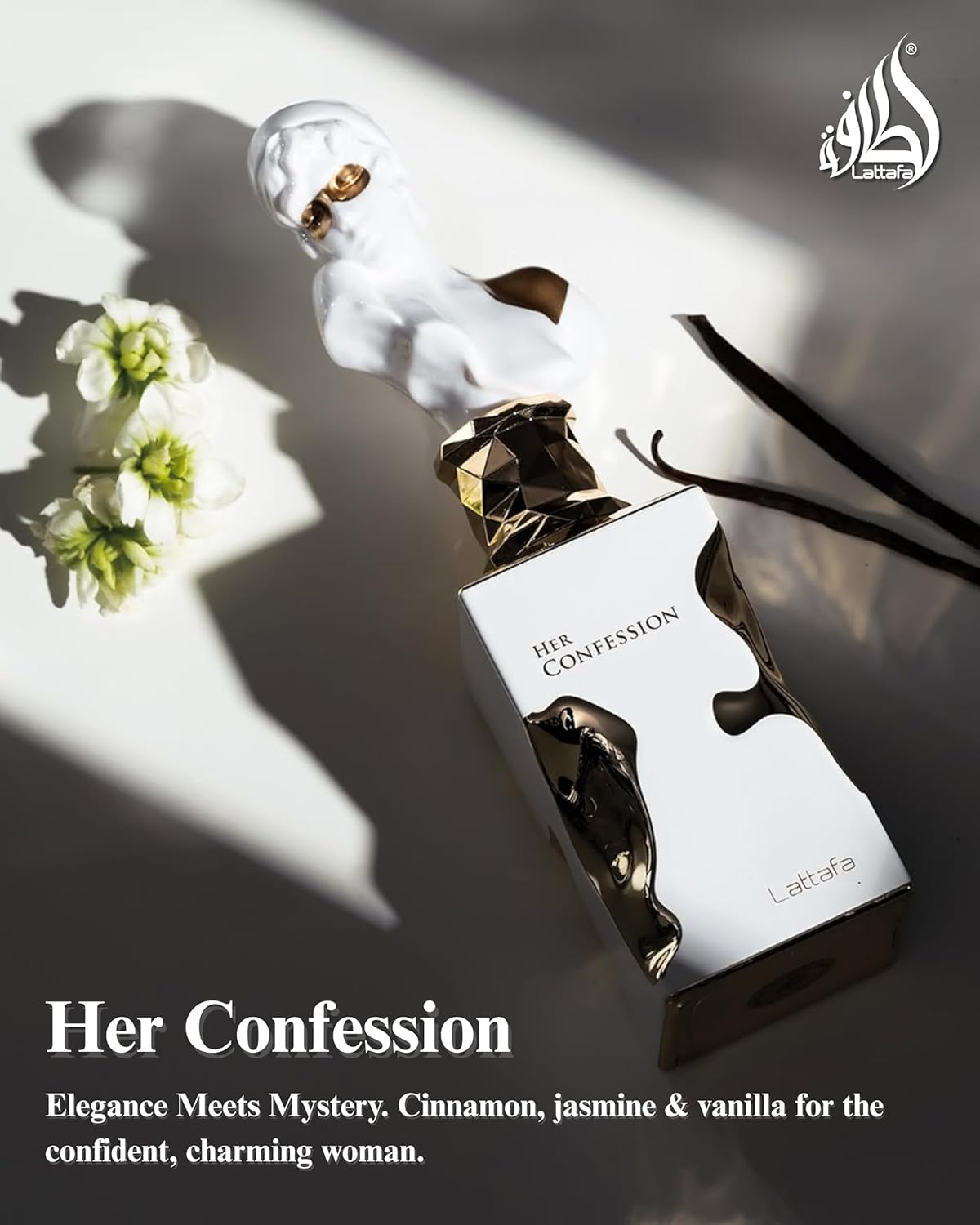 Her Confession is a floral-mysterious fragrance for women with the warmth of vanilla and spices | 100 ml EDP