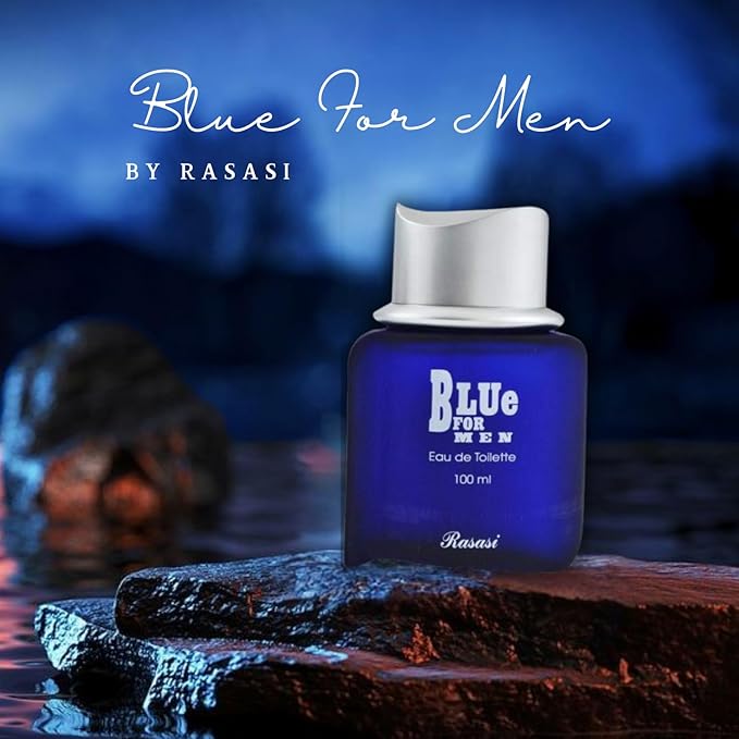 Description of Blue for Men Eau de Toilette 100ml by Rasasi