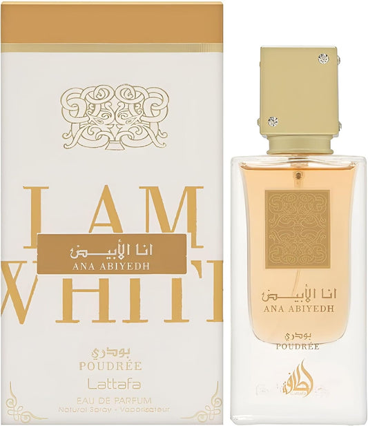Ana Al Abyad Powder Unisex Eau de Parfum 60ml by Lattafa