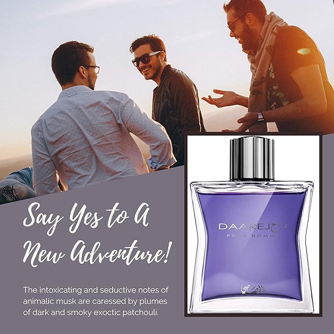 عطر دارج للرجال او دو بارفان، 100 مل من رصاصي