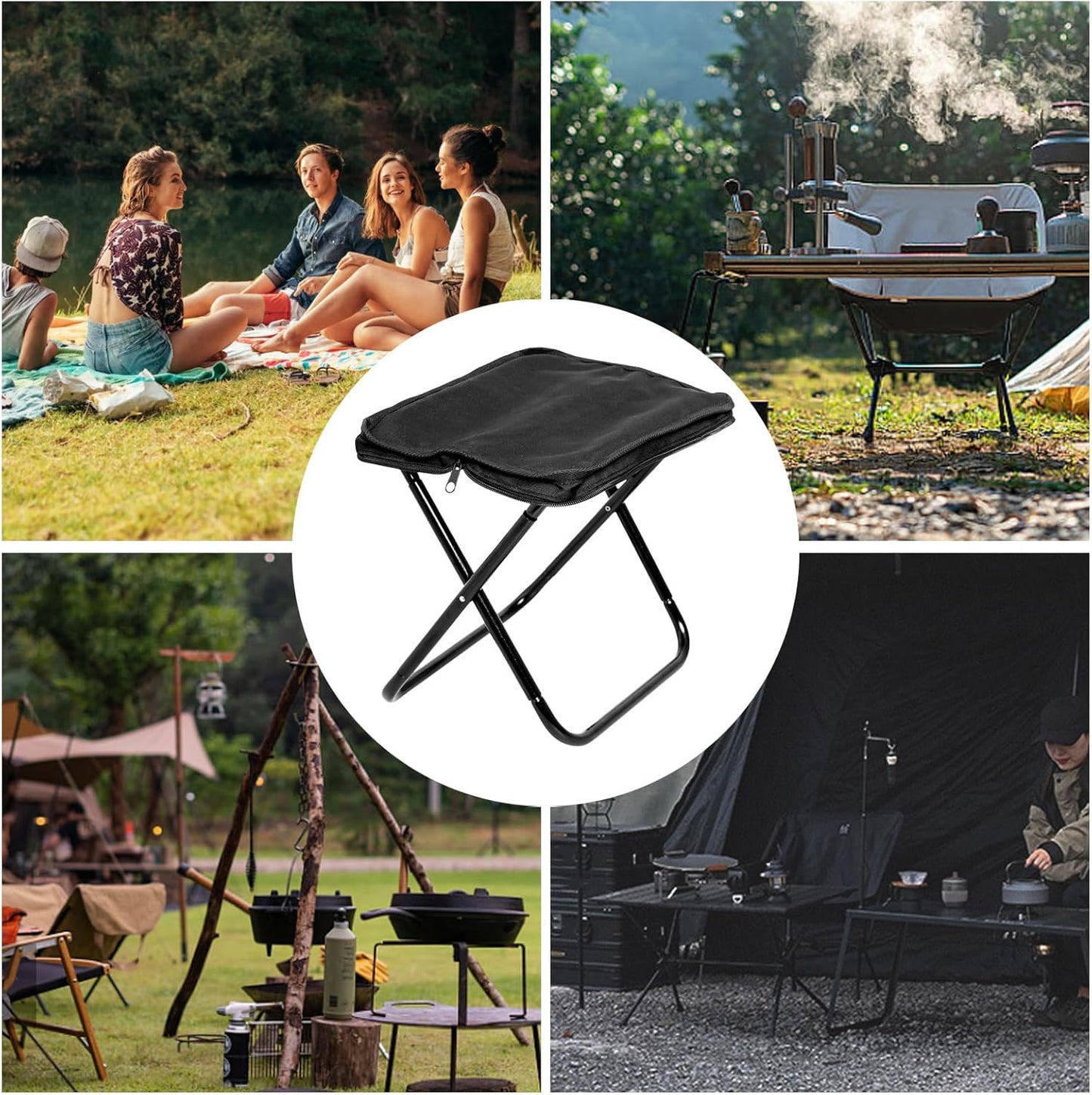 Folding Travel Chair with Bag - Lightness and elegance in portability