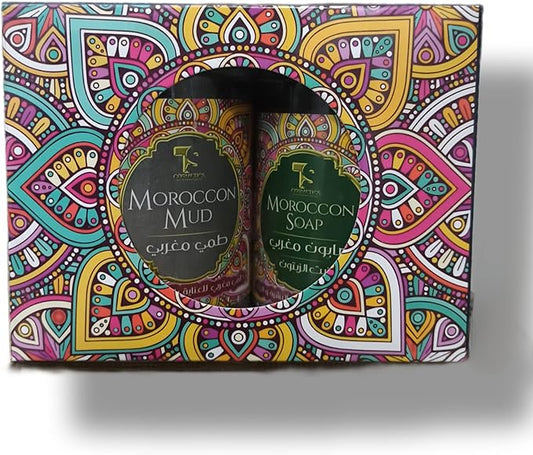 مجموعة الصابون المغربي من د. صفاء غنيم – صابون مغربى وطمي مغربي وليفة مغربية – طقوس مغربية فاخرة لبشرة ناعمة ومشرقة