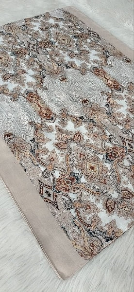 طرحه قطن تركي ناعم - رسمه عصريه - مقاس 200×75