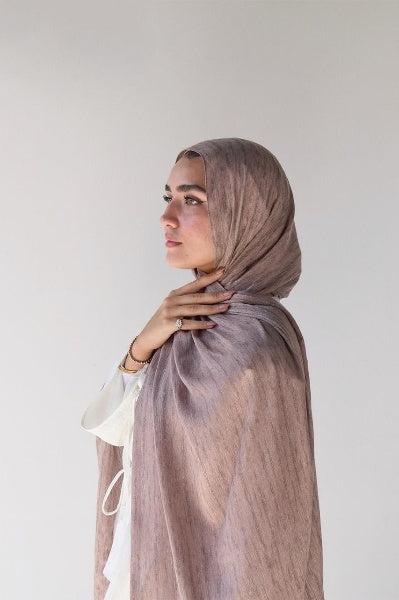 طرحة تايلاندي ساده - خامة قطن شاش ناعم - 200×75 سم