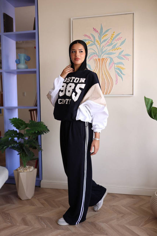 سوت أديداس بطبعة على الصدر – One Size من 65 حتى 85 كجم