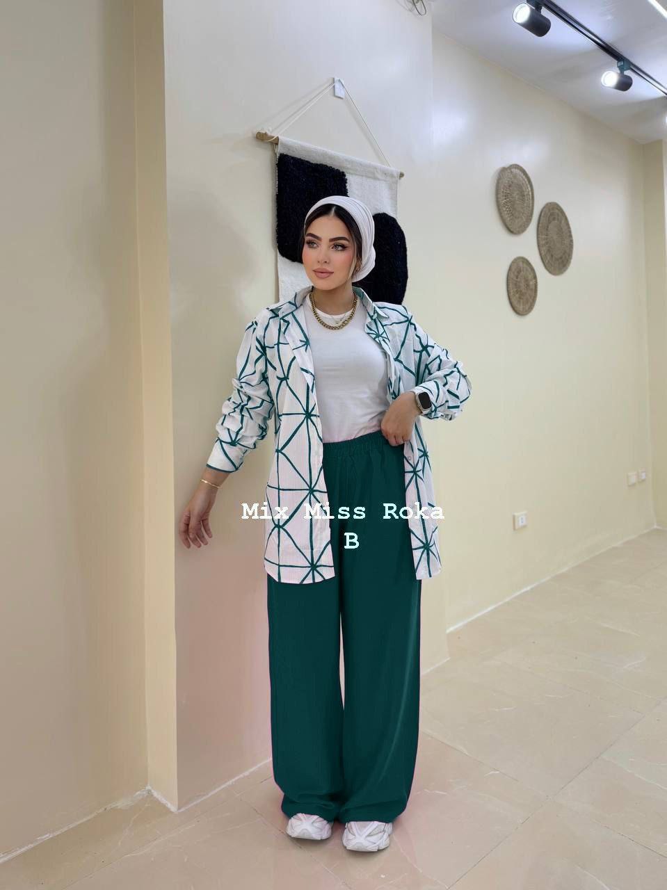 Women's 3-piece suit - imported linen - One size fits up to 85 kg
