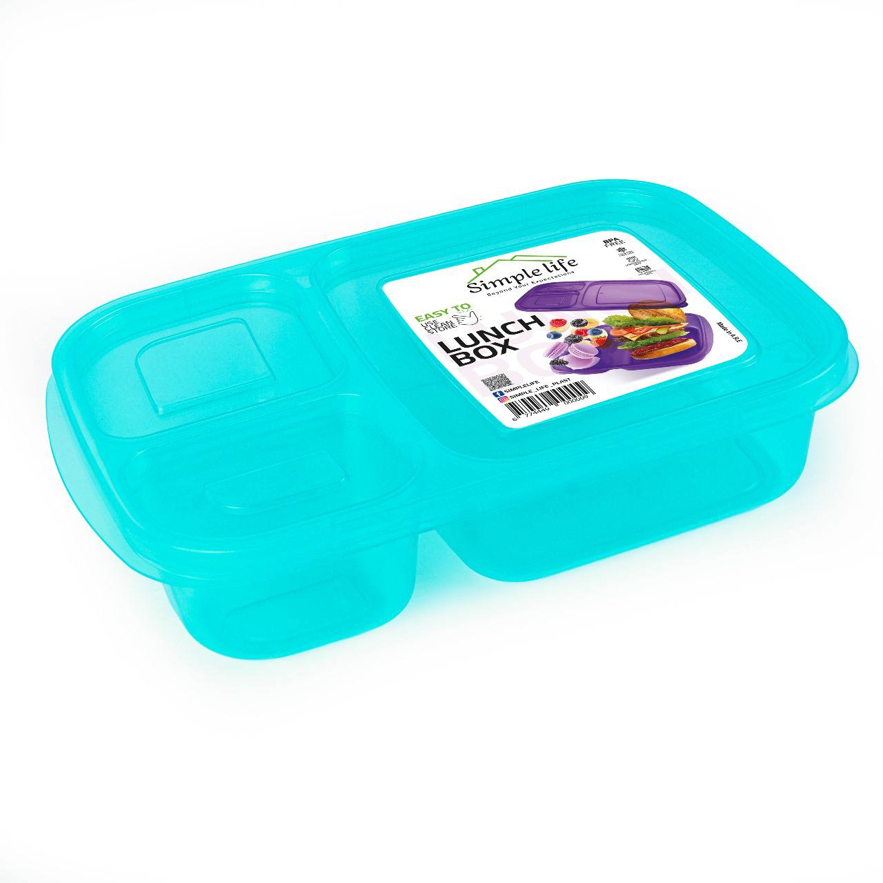 Simple Life Stylish and Safe Lunch Box with Perfect Size and Great Internal Organization!