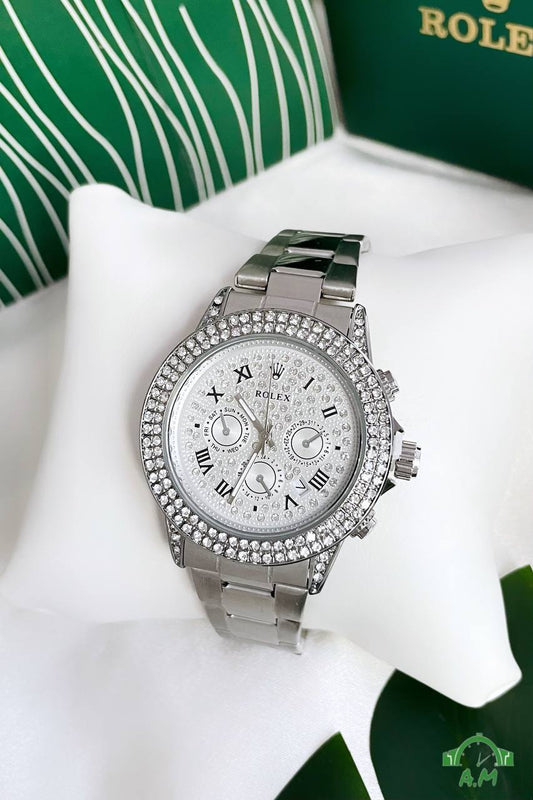 ساعه رولكس حريمي – متعددة الألوان - أنيقة تجمع بين الفخامة والرقي