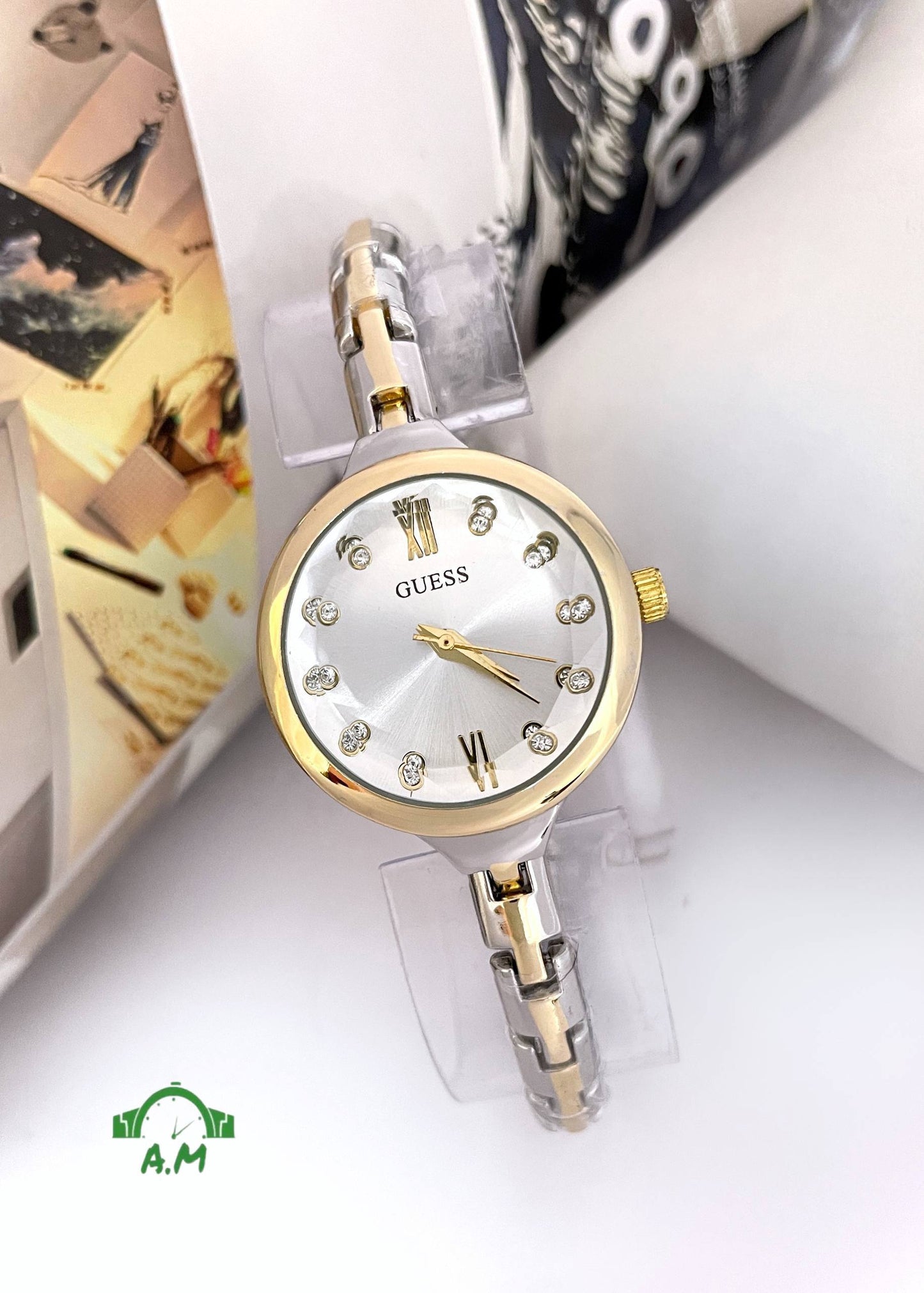 Guess ساعه انسيال ستانلس ستيل– موديلات 2025 – ألوان متعددة