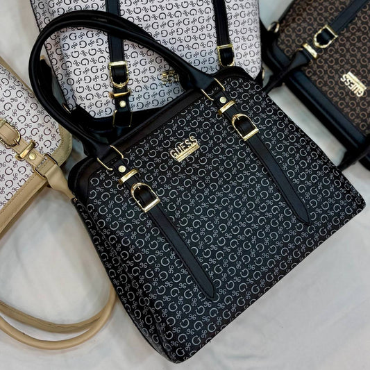 شنطة حريمي متعددة الألوان – مقاس 30*25 - 3حاجز + 2 أبزيم