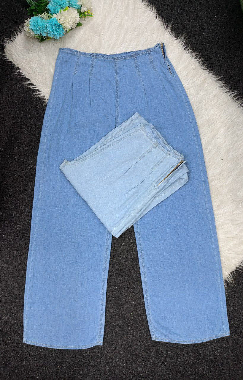 Light Wide Leg Jeans - Fits from 50 to 80 kg in different colors, Turkish style and effortless elegance!