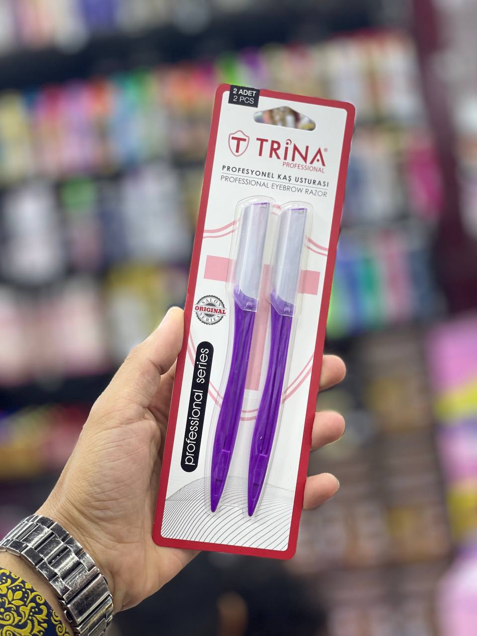 شفرات إزالة الشعر للوجه من ترينا للنساء دي ديرما بلانينج TRINA الأصلية – لبشرة ناعمة وصافية في دقائق - عبوة من قطعتين