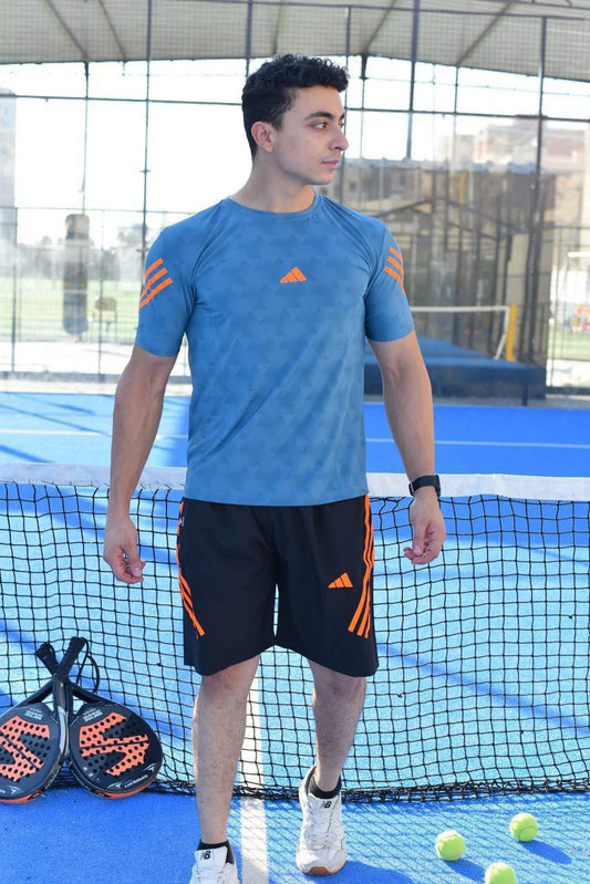 طقم رياضي بخامة تيشيرت روزيتا وشورت سوفت مستورد – جودة ممتازة – مقاسات من L حتى XL3