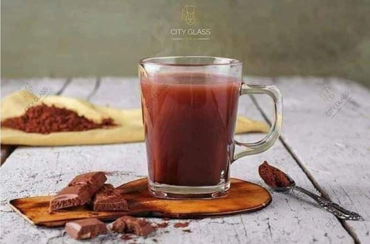 طقم مجات أستون المربع | طقم مج مكون من 6 مجات يصلح للشاي والنسكافيه والكابتشينو | تأتي الأكواب بمقبض وبشكل دائري وجدار ذات تصميم رائع وبسيط و زجاج نقي شفاف