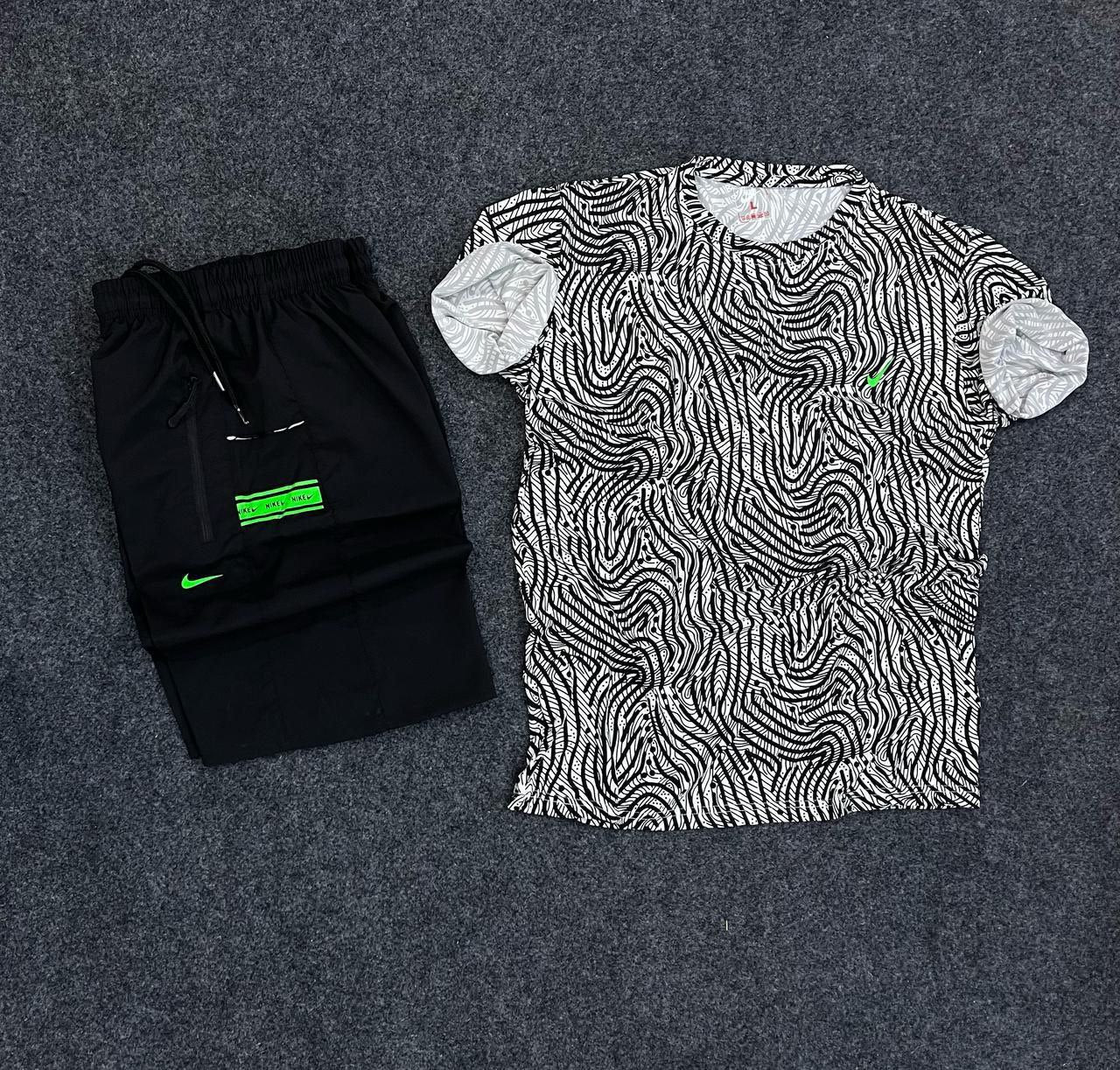 طقم رياضي ماركة نايك بخامة تيشيرت روزيتا وشورت سوفت – جودة ممتازة – مقاسات من L – 3XL