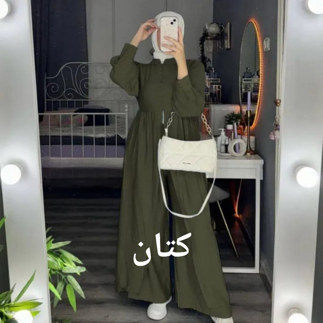 جامبسوت نسائي من الكتان – أناقة طبيعية بلمسة ناعمة One Size