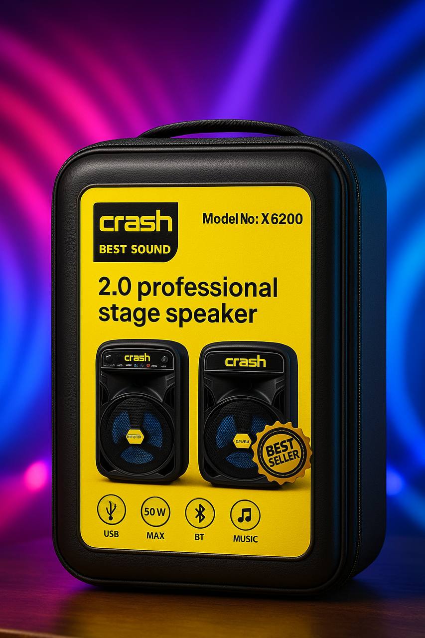 السماعات كراش X6200 – الصوت وروعة التصميم – قطعتين