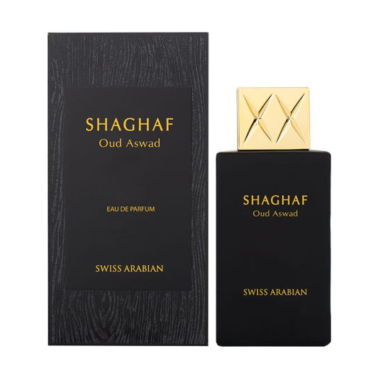 Shaghaf Oud Aswad Unisex Eau de Parfum 75ml by Swiss Arabian