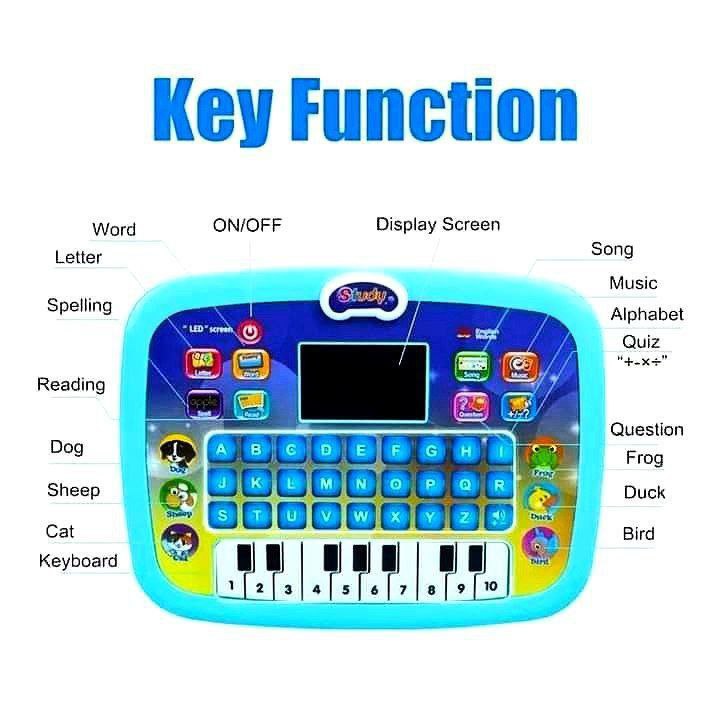 Talking Educational Lab for Kids with LED Screen for Learning Alphabet, Numbers, Words, Music, Math and Early Development; Interactive Electronic Toy for Boys.