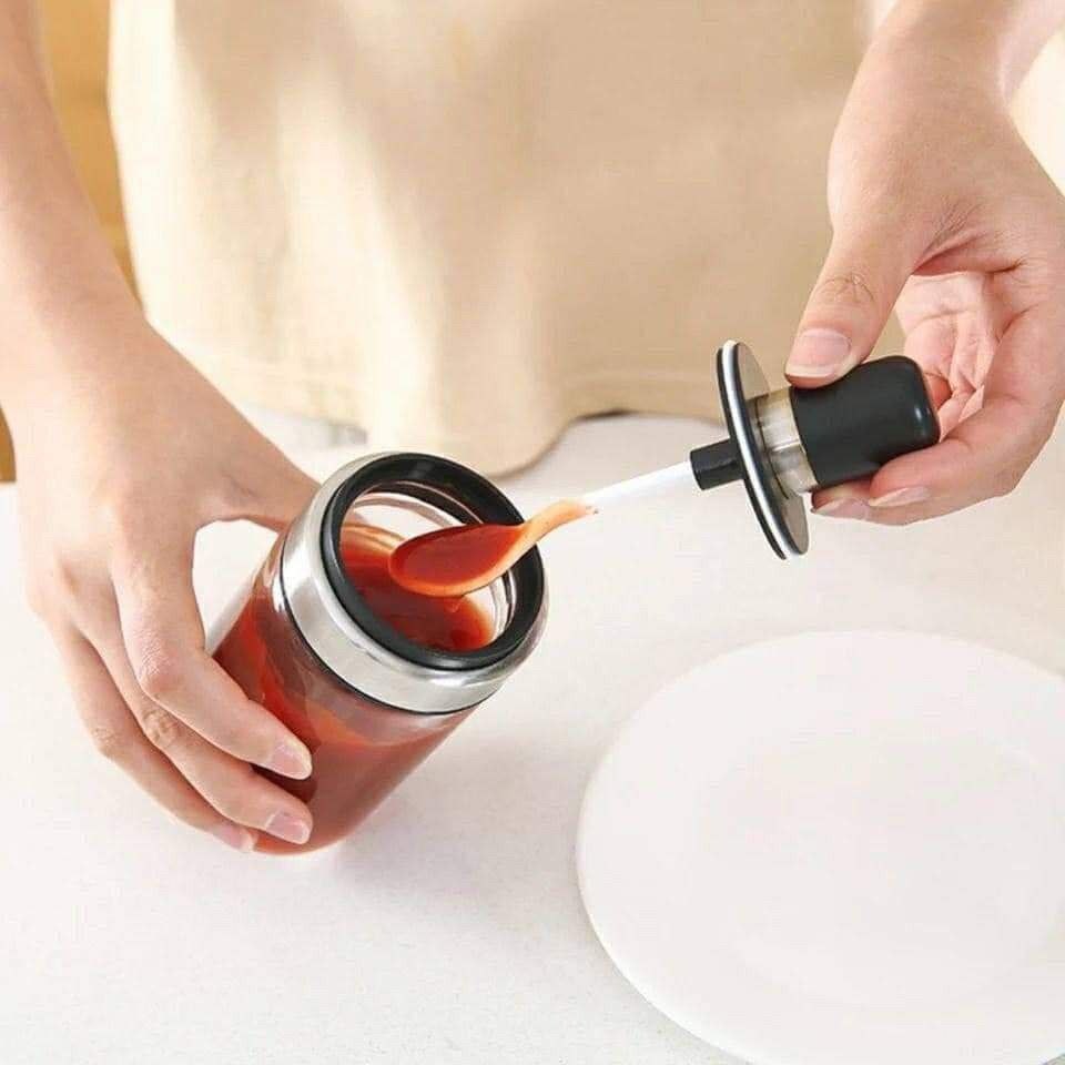 Glass Spice Jar with Spoon - Stylish and Versatile Design