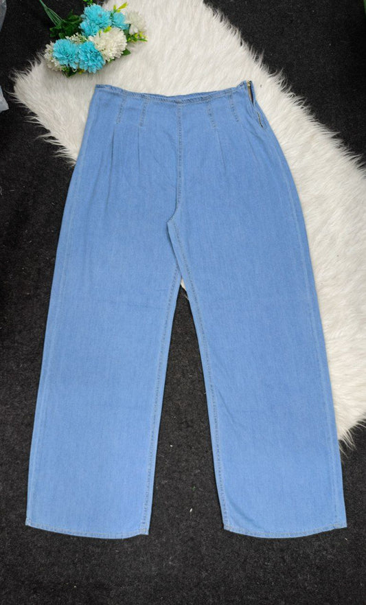 بنطلون جينز ويد ليج خفيف – تلبيس من50 الي 80 كيلو بالوان مختلفه ستايل تركي وأناقة بدون مجهود!