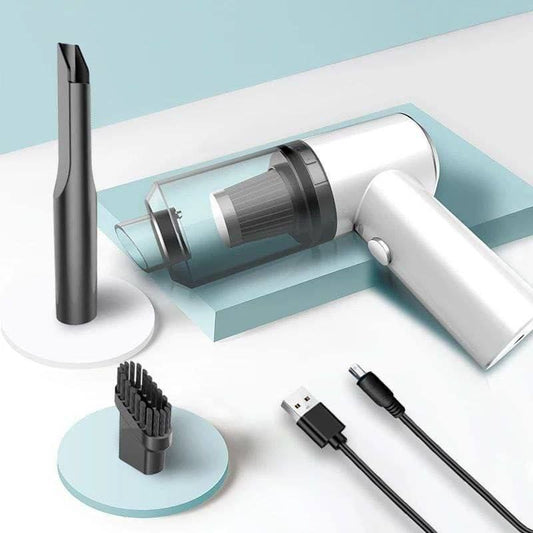 مكنسة كهرباء 3×1 – مكنسة سيارة – فرشة تنظيف، الكل في جهاز واحد بيشتغل بالشحن وبيقدملك قوة شفط جبارة تخلّصك من الأتربة والأوساخ حتى في أضيق الأماكن.