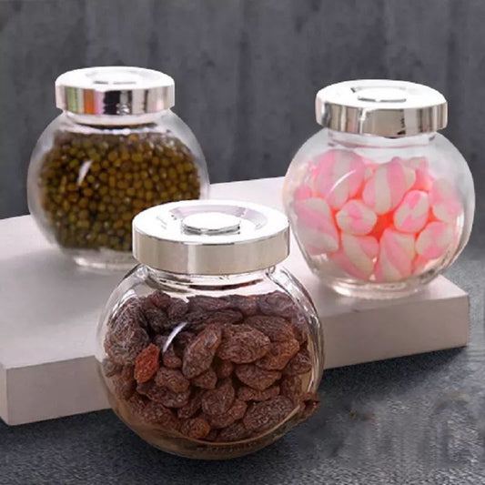 طقم برطمانات شفاف سوبر لوكس – 3 قطع بجودة تقفيل أصلية