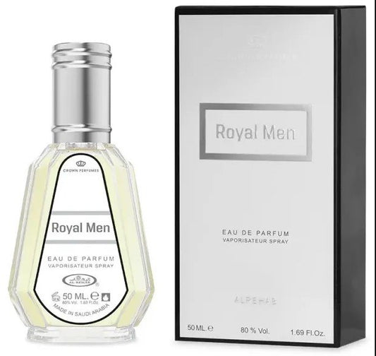 عطر رويال مان  - من شركة الرحاب - أو دي بارفان سبراى -للرجال- 50 مل
