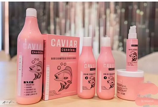 مجموعة كافيار الجبّارة | مجموعة كاملة للعناية بالشعر – ناعم، قوي، ولامع من أول مرة