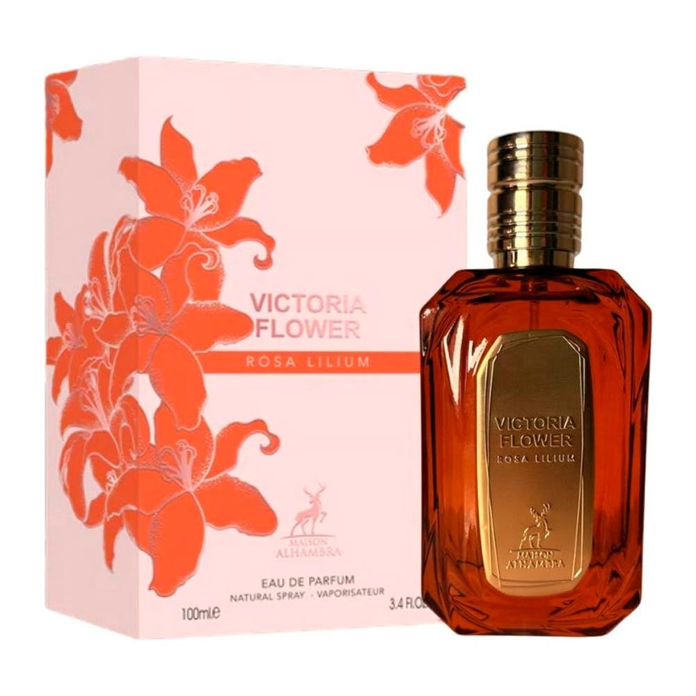 Victoria Flower Rosa Lilim Perfume - 100ml - for Women - by Alhambra 